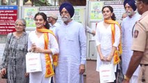 Taapsee Pannu visits Siddhivinayak temple with parents after release of Saand Ki Aankh | FilmiBeat
