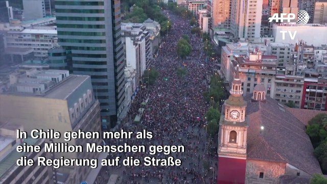 Chile: Mehr als eine Million Menschen protestieren gegen Regierung