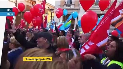 L'Eurozapping du 23h : grève générale en Italie, été indien en Hongrie