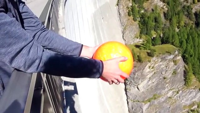 Drop a Bowling Ball From Height, See the results!