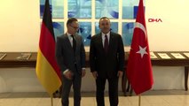 Ankara çavuşoğlu ve almanya federal cumhuriyeti dışişleri bakanı heiko maas ı karşıladı