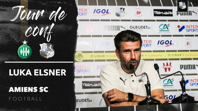 Avant le match ASSE - Amiens SC, Luka Elsner