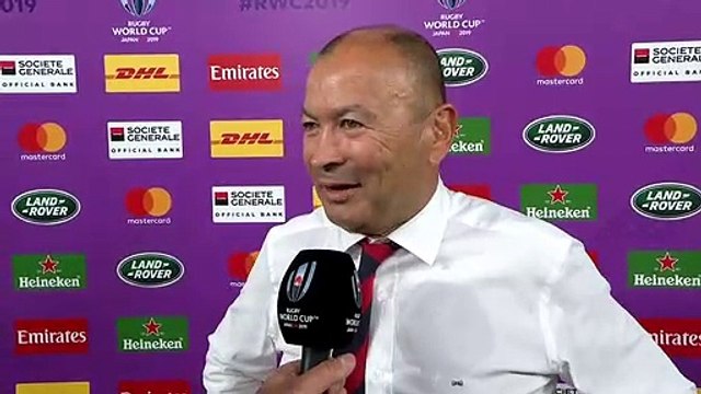 Eddie Jones Interview after England reached the Rugby World Cup Final