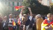 Manifestación a favor de los agentes desplegados en Cataluña