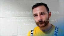 Milton Keynes Lightning v Leeds Chiefs - Sam Zajac pre-match interview