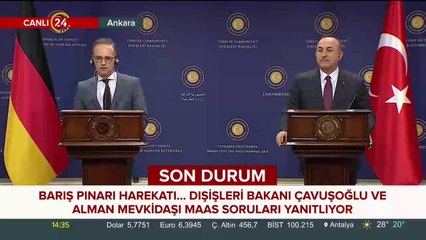 #CANLI Çavuşoğlu-Maas ortak basın açıklaması