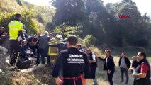Bursa 30 metrelik uçurumdan yuvarlanan otomobil sürücüsü ağır yaralandı