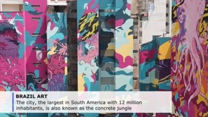 Urban aquarium graffiti lights up Brazilian facades