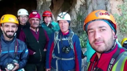 Hakkari sümbül dağı'nda sarkıt ve dikitlerin olduğu mağara buldular