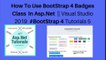 How to use bootstrap 4 badges class in asp.net || visual studio 2019 #bootstrap 4 tutorials 5