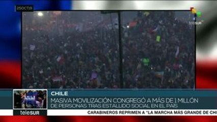 Masiva movilización en Chile congregó a más de 1 millón de personas