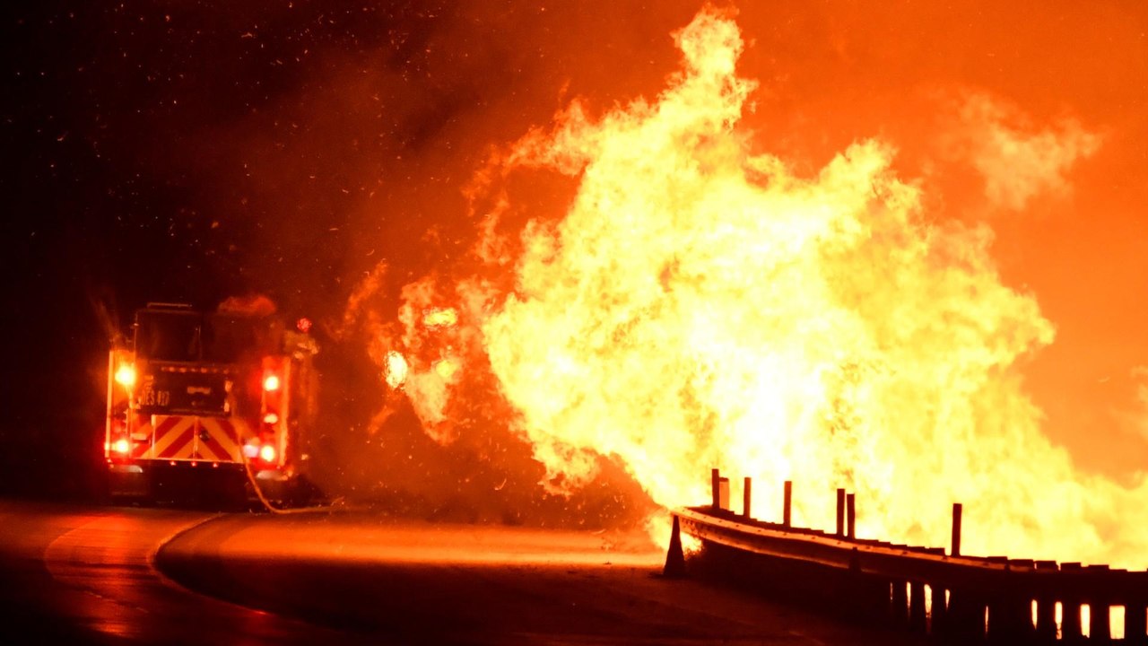 California wildfires: Blazes rage at both ends of state