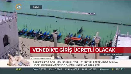 Venedik'e giriş ücretli