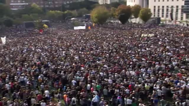 Multitudinaria manifestación en Pamplona para reclamar justicia en el caso Alsasua