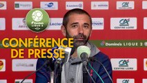 Conférence de presse US Orléans - Châteauroux (1-1) : Didier OLLE-NICOLLE (USO) - Nicolas USAI (LBC) - 2019/2020