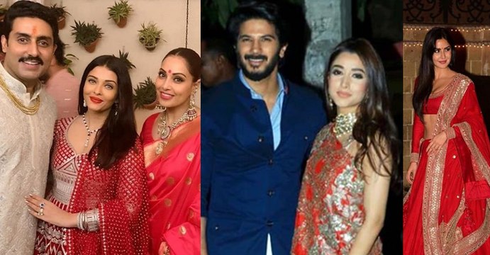Dulquer salmaan was the center of attraction in big b's diwali party | FilmiBeat Malayalam