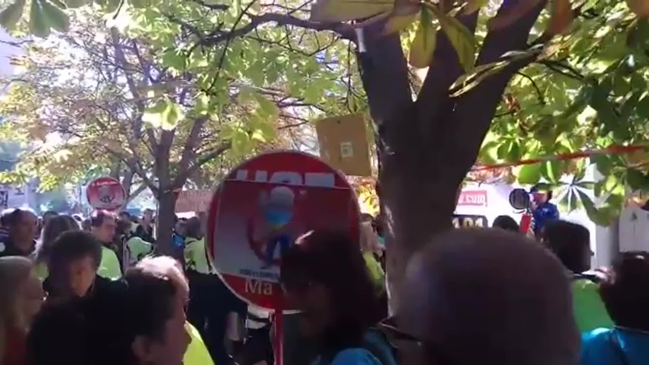 Concentración de trabajadores del SER contra las agresiones a trabajadores