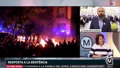 La presidenta de la ANC justifica la situación que se vive en las calles de Barcelona