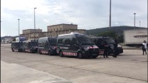 Efectivos policiales se despliegan en La Jonquera ante anuncio corte de los CDR