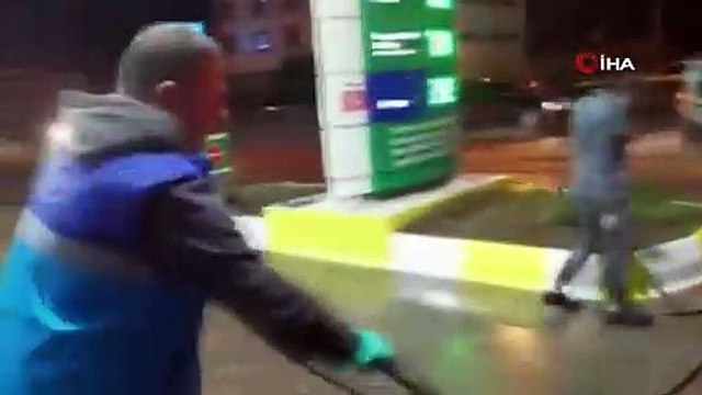 Şiddetli yağış sonrası Karadeniz Sahil Yolu'nda uzun kuyruklar oluştu