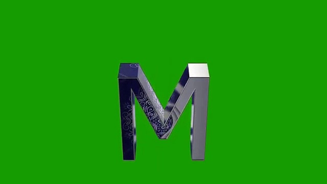 A_to_Z_Letter_3D_Green_Screen_||_Tik_Tok_3D_Letter_Green_Screen_||