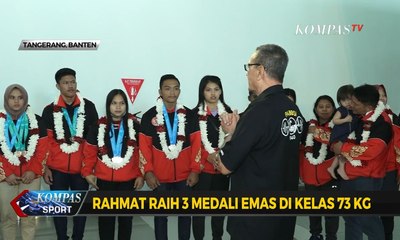 Raih 7 Emas, 12 Perak dan 3 Perunggu Kedatangan Tim Junior Angkat Besi Disambut Meriah