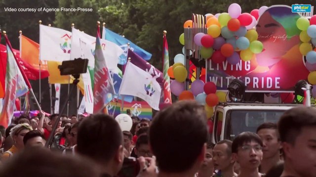 Taiwan revels in first pride since legalizing gay marriage