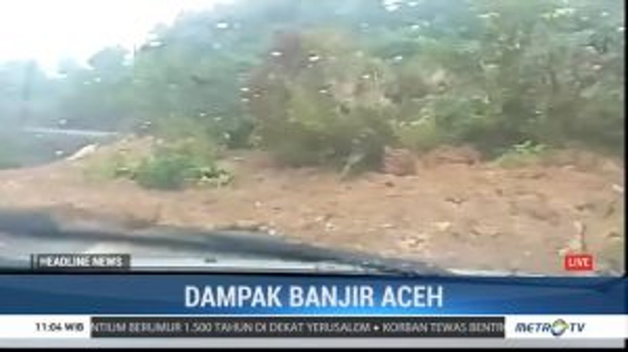 Jalan Lintas Provinsi di Aceh Barat Tertutup Longsor