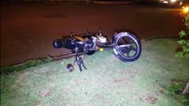 Colisão envolvendo carro e moto deixa duas pessoas feridas no Bairro Fag