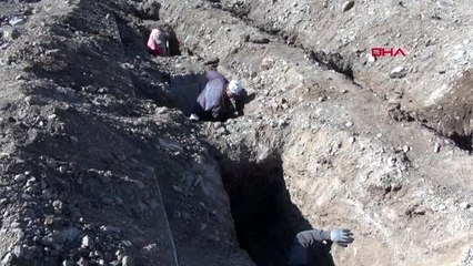 Erzurum kışın toprağın donduğu erzurum'da, 800 mezar kazıldı