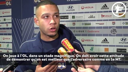 Memphis :   "On ne joue pas à l’OL pour être un joueur moyen"