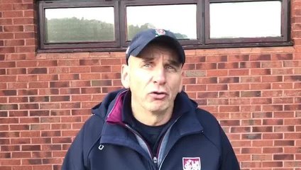 Simon Smith reacts to Scarborough RUFC's win over Durham City