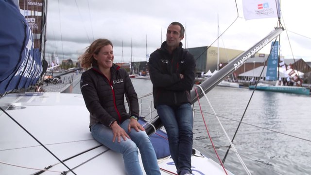 Banque Populaire 2019 : CLARISSE ET LA PRESSE - VOILE BANQUE POPULAIRE - PASSION VOILE