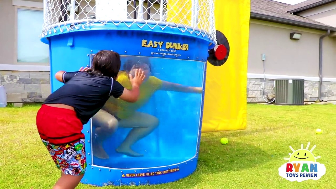Dunk Tank Challenge Family Fun Games with Ryan ToysReview!!!