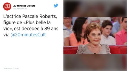 L’actrice Pascale Roberts, figure de la série Plus belle la vie, est décédée