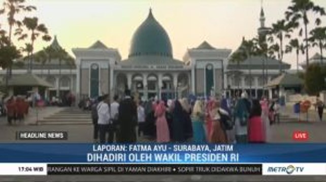 KH Ma'ruf Amin Hadiri Puncak Peringatan Hari Santri Nasional 2019 di Surabaya