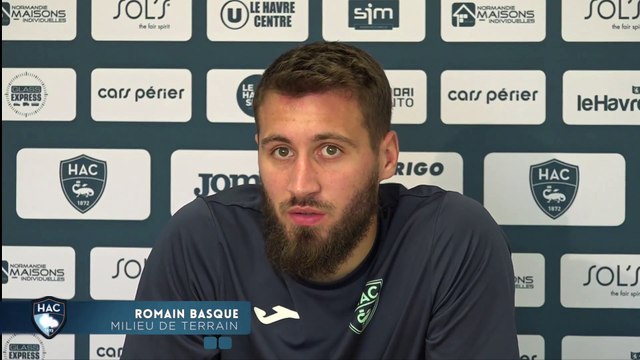 Avant Valenciennes - HAC, interview de Romain Basque