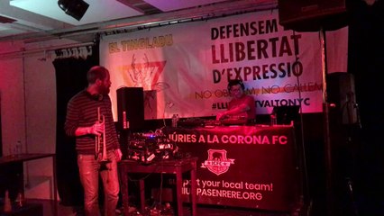 Valtonyc durante su actuación en el festival El Tingladu en Bruselas