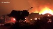 Wineries burn as Kincade fire spreads in Sonoma County, California