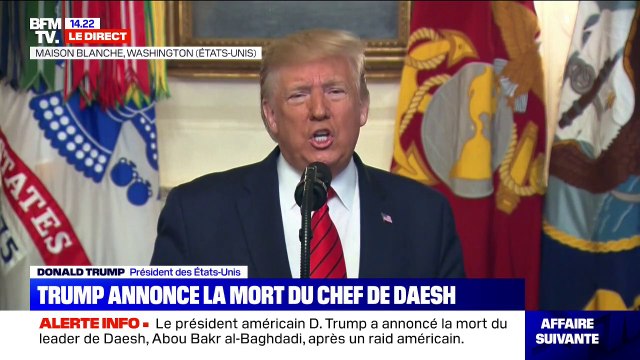 Abu Bakr al-Baghdadi est mort' : Le président des États-Unis annonce la mort du chef de Daesh