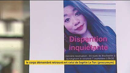 Bas-Rhin : le corps retrouvé est celui de Sophie Le Tan