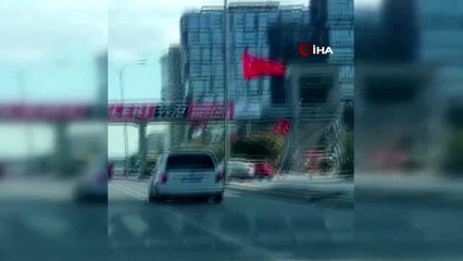 İstanbul'da dehşete düşüren görüntüler.