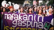 Kadınlar Kadıköy'de 'Kadın düşmanı yargı paketine hayır' dedi