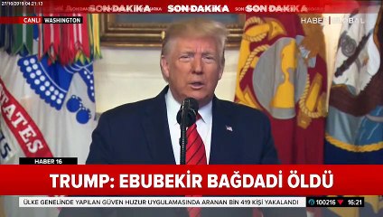 ABD Başkanı Trump: DEAŞ lideri Bağdadi öldü