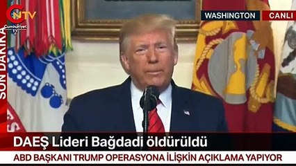 Trump: El Bağdadi öldü