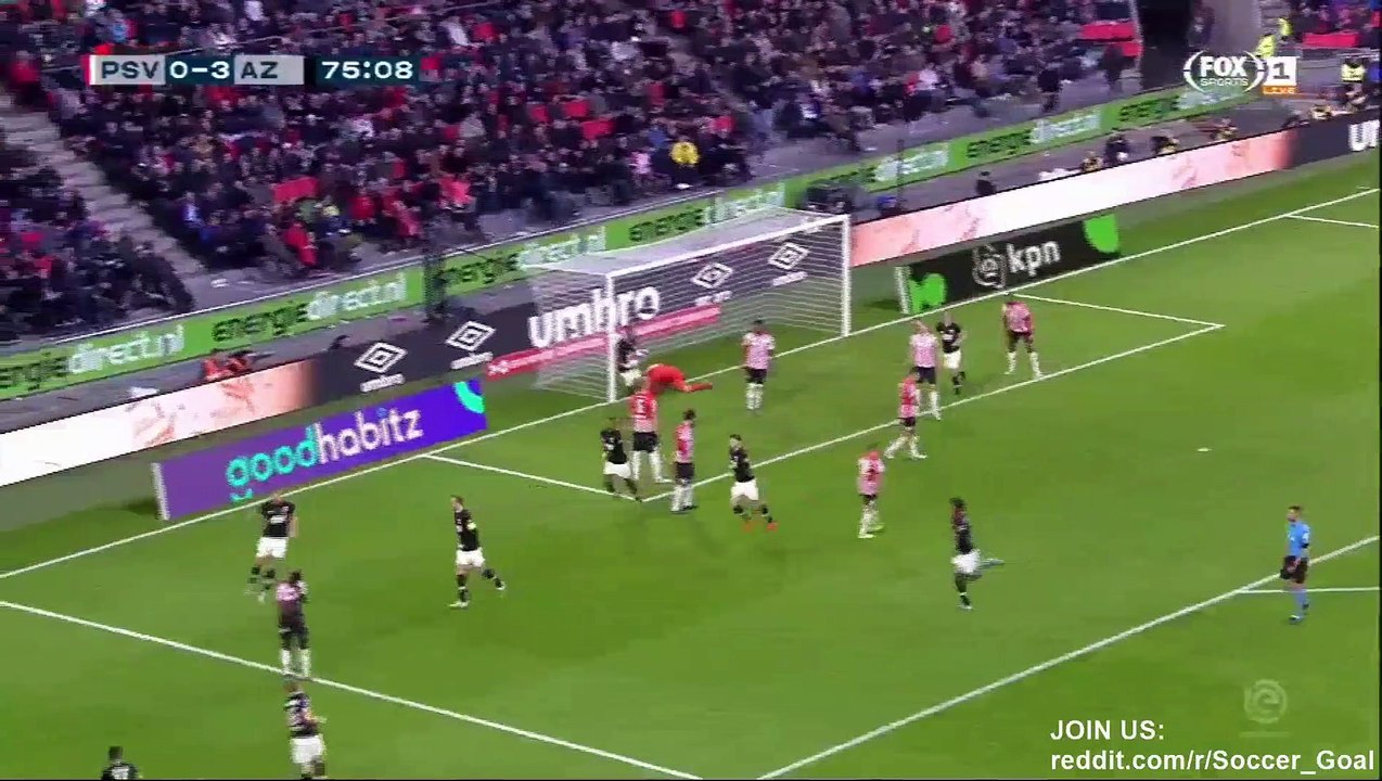 Dani de Wit Goal HD - PSV 0 - 4 AZ Alkmaar - 27.10.2019 (Full Replay)