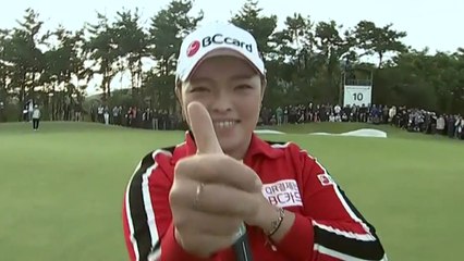 장하나, 5번째 LPGA 포옹...'동갑' 대니엘 강 연장서 제압 / YTN