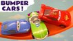 Hot Wheels Bumper Cars with Disney Pixar Lightning McQueen vs Toy Story 4 and DC Comics & Marvel Avengers 4 Superheroes in this Full Episode English