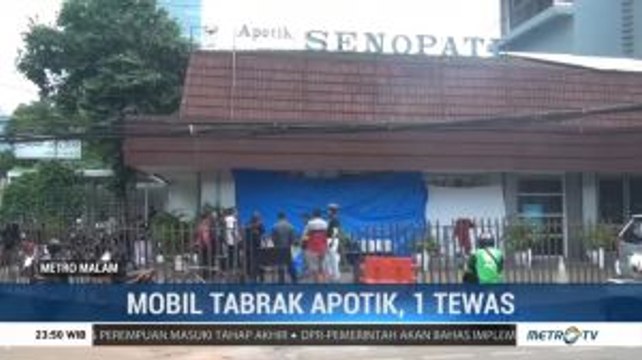 Mobil Tabrak Apotek di Senopati, Satu Orang Tewas