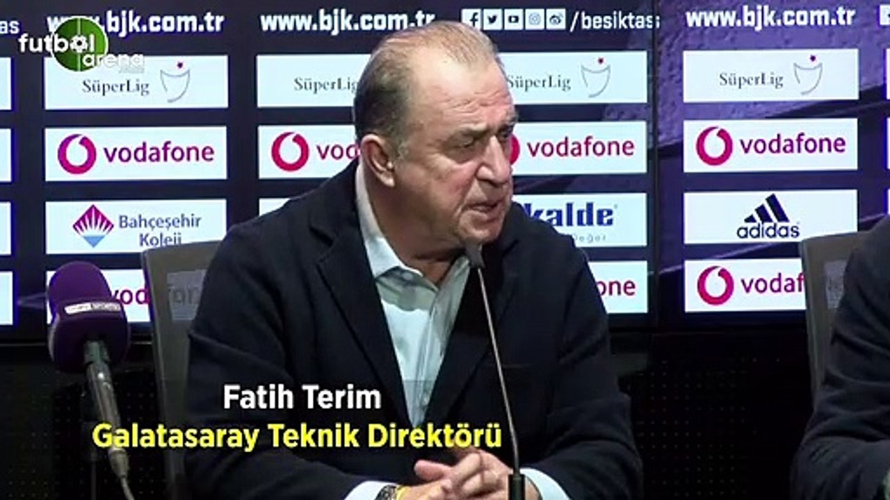 Fatih Terim: "Sonuçta koca Beşiktş'a yenildik ama puan olarak Beşiktaş'tan öndeyiz hiçbir zaman pes etmeyiz ve bırakmayız"